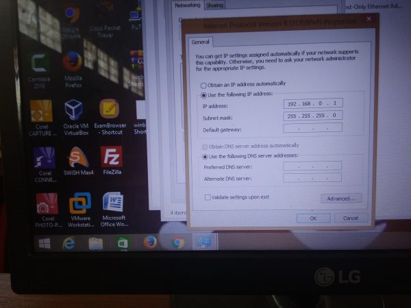 Persiapkan ujian ciri khusus seting IP statis ke DHCP Persiapkan ujian ciri khusus seting IP statis ke DHCP