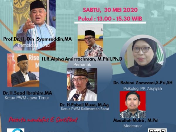 Islam berkemajuan mengadakan Diskusi Pendidikan secara on-line