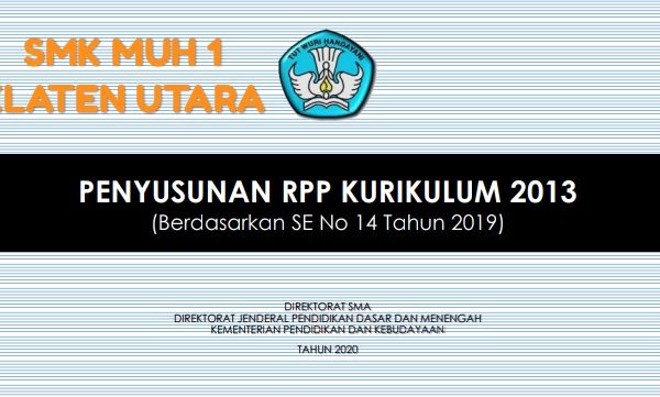 Penyusunan RPP (Rencana Program Pembelajaran) SMK Muh 1 Klaten Utara