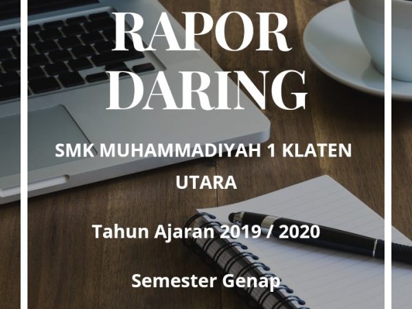 Penyerahan Raport SMK Muh 1 Klaten Utara