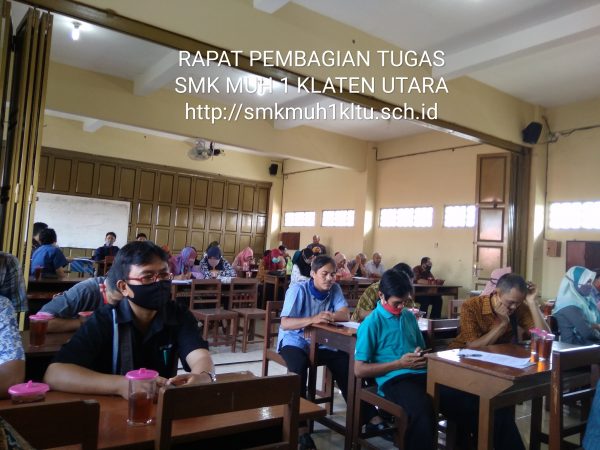 Rapat pembagian tugas mengajar tahun 2020/2021