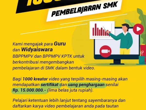 Lomba pembuatan video pembelajaran berhadiah 15 juta