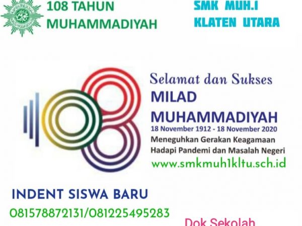 Milad Muhammadiyah ke 108 di SMK Muhammadiyah 1 Klaten Utara