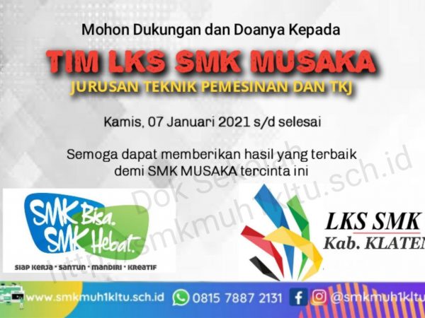 Deal...mulai hari ini SMK Musaka ikuti LKS tingkat kabupaten Klaten Deal...mulai hari ini SMK Musaka ikuti LKS tingkat kabupaten Klaten