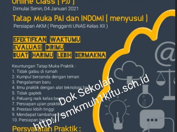 Informasi pembelajaran mulai tanggal 4 Januari 2021 Informasi pembelajaran mulai tanggal 4 Januari 2021