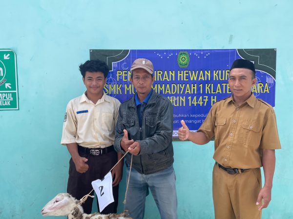 Semarak Iduladha 1447 H, SMK Muhammadiyah 1 Klaten Utara Berbagi Hewan Kurban