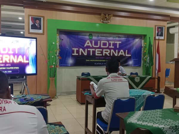 Audit Internal ISO 9001:2015 Resmi Digelar, SMK Muhammadiyah 1 Klaten Utara Perkuat Komitmen Budaya Mutu Audit Internal ISO 9001:2015 Resmi Digelar, SMK Muhammadiyah 1 Klaten Utara Perkuat Komitmen Budaya Mutu